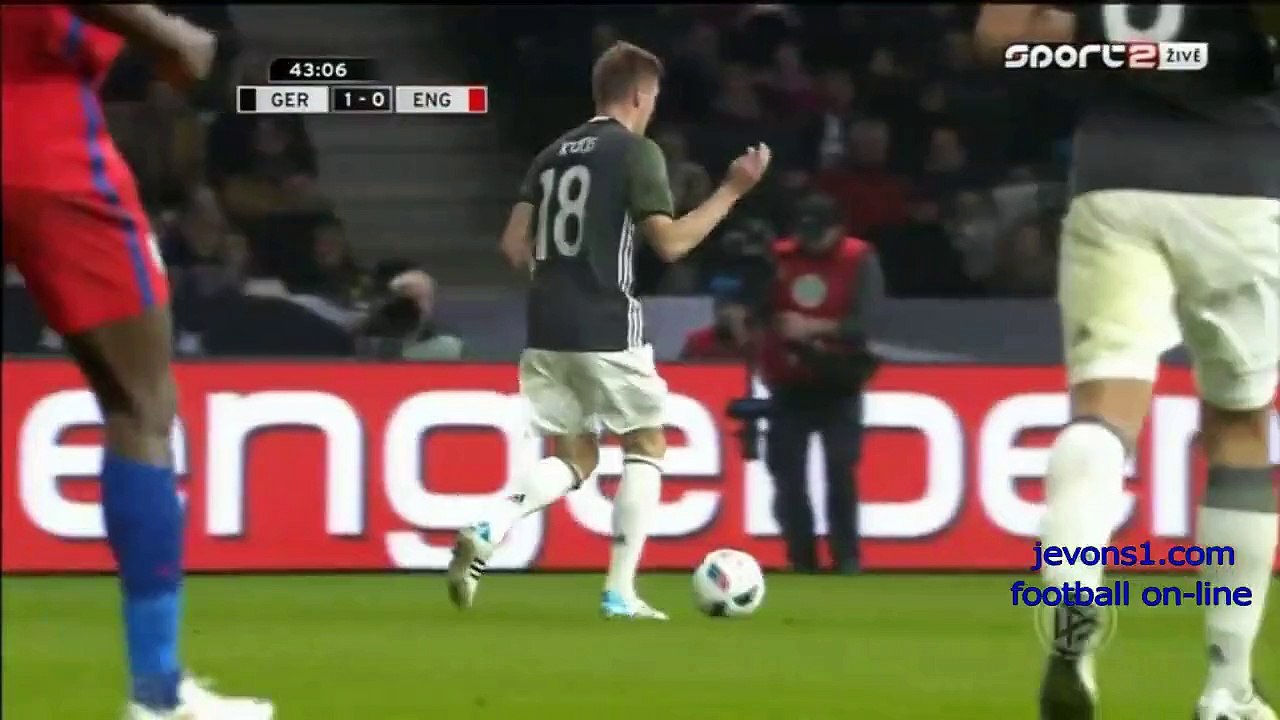 Germany 2 - 3 England - Friendly International - Highlights - 26-03-2016