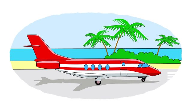 Мультик - Раскраска. Учим Цвета - Сборник - Все летательные аппараты - Мультики про самолеты