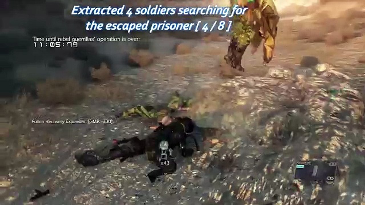 Metal Gear Solid V  The Phantom Pain - Mission 9   S-Rank   All mission Tasks【 Backup, Back Down】