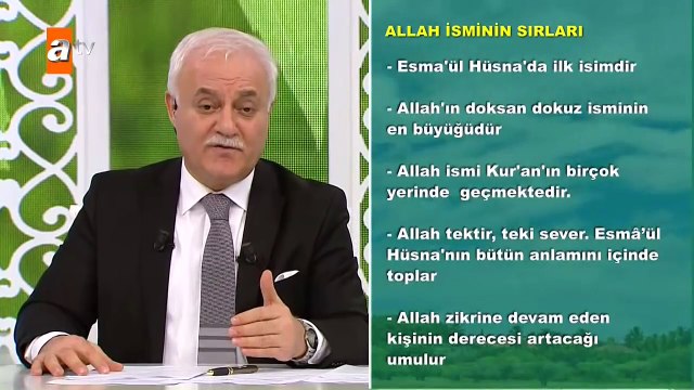 Allah isminin sırları - Nihat Hatipoğlu ile Kuran ve Sünnet 84. Bölüm - atv