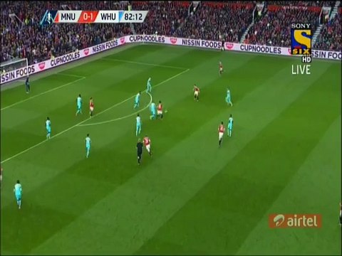 1-1 Anthony Martial Goal | Manchester United v. West Ham United - 13.03.2016 HD
