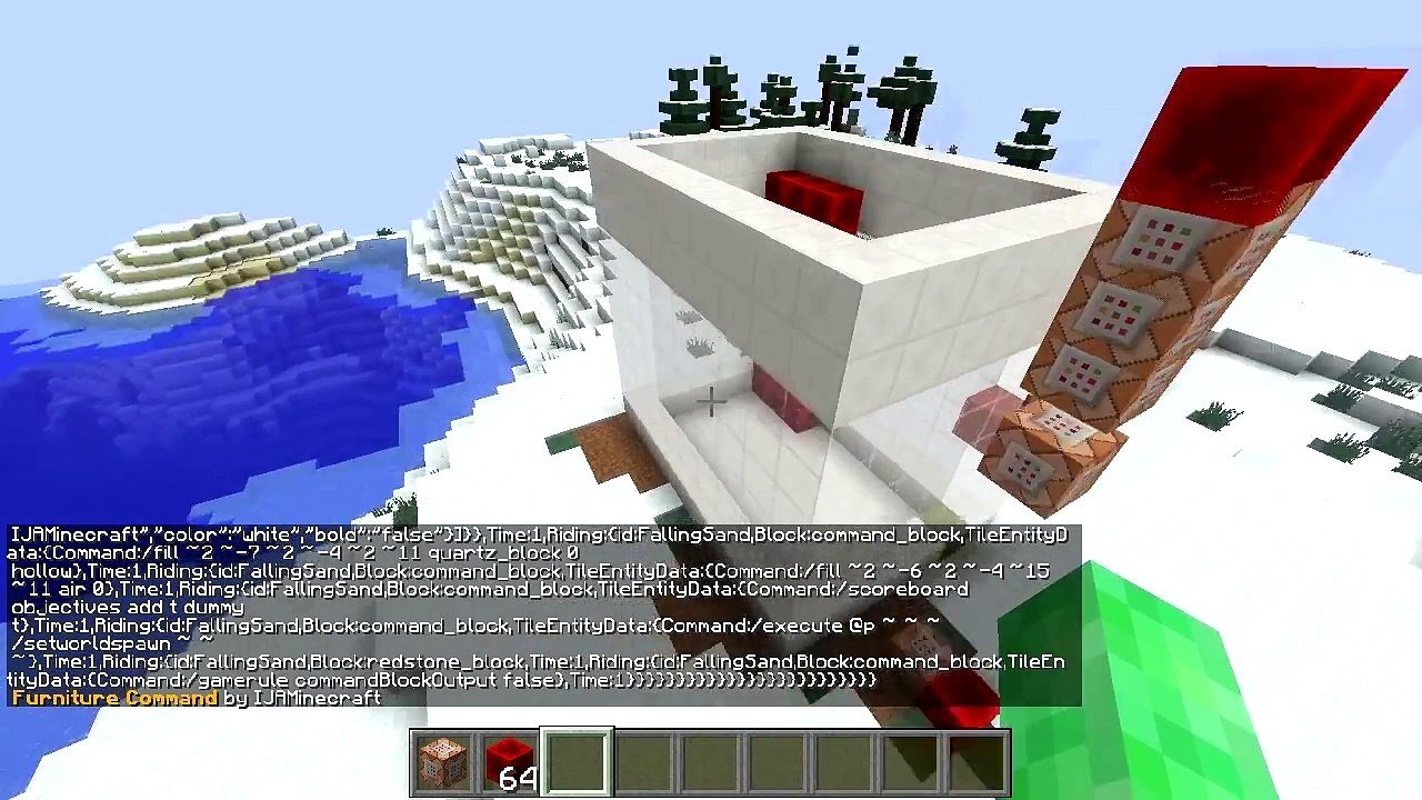 FURNITURE in minecraft? custom command block 1.8 1.9 mattyyoutuber
