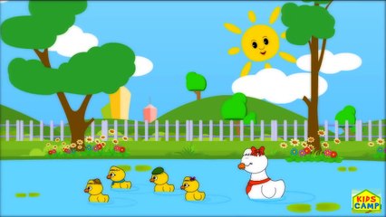Five Little Ducks Went Out One Day Nursery Rhymes with Lyrics