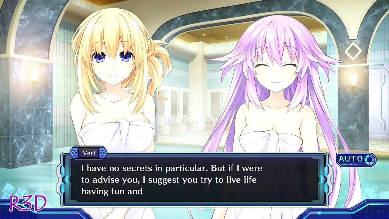 Vert's Hot Bath Event Scene! Megadimension Neptunia VII {English, Full 108