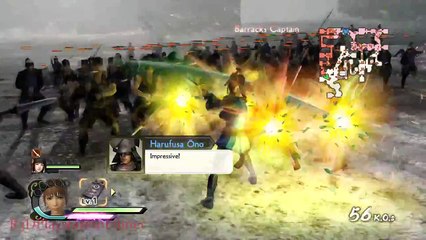 Samurai Warriors 4 - Chronicle Mode: Kasumi Walkthrough Part 4 - "Defense" - Kinki {English, HD}