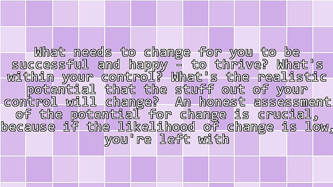 Stay or Go? It's All About the Potential