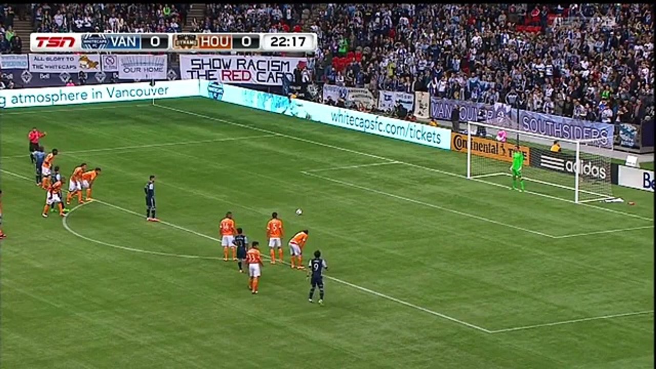 Pedro Morales Penalty Goal HD - Vancouver Whitecaps FC VS. Houston Dynamo 1-0   - 26-03-2016 MLS