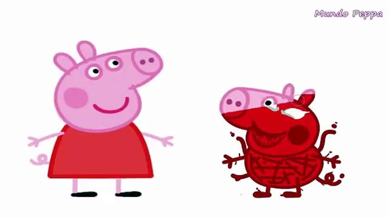 Peppa Pig em Português George Pig da Família Peppa Pig Crying Homem Aranha Spiderman vs