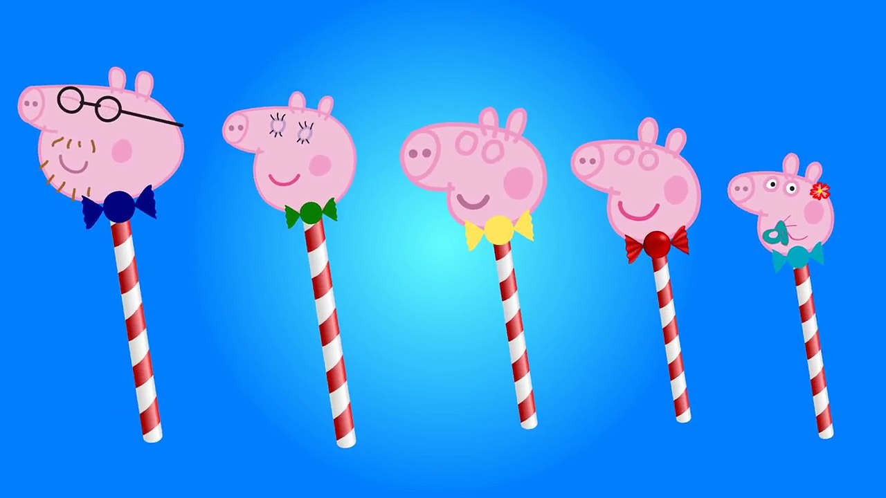 Peppa Pig Lollipop Finger Family English Baby Songs