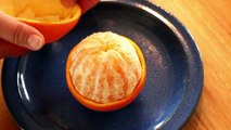 How to peel an orange in an easy way