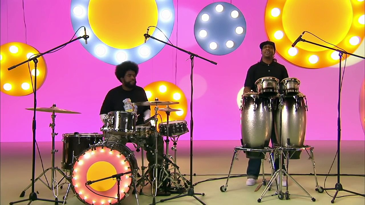 Questlove and Knuckles from The Roots - Yo Gabba Gabba! - Dailymotion Video