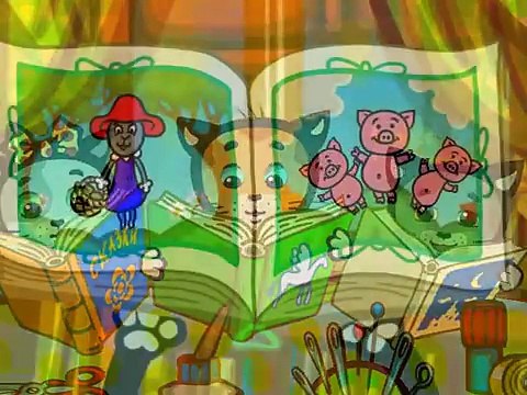 Мультик Три котенка: Книжки мы не будем обижать