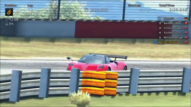 GT6 Gran Turismo 6 Online | COTW Car Of The Week Club | Mt. Fusterkluc B Race | Pagani Huayra