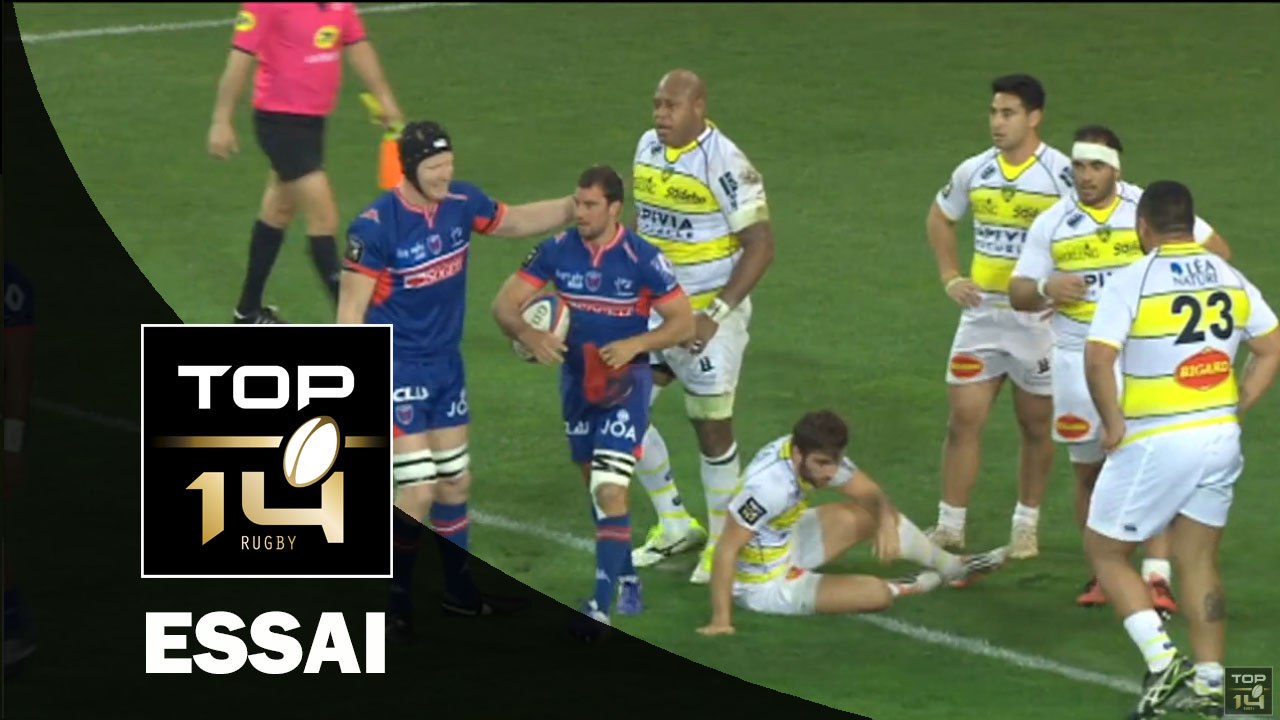 TOP 14 – Grenoble - La Rochelle : 39-23 – Essai 2 Jonathan WISNIEWSKI (GRE) – J19 – saison 2015-2016