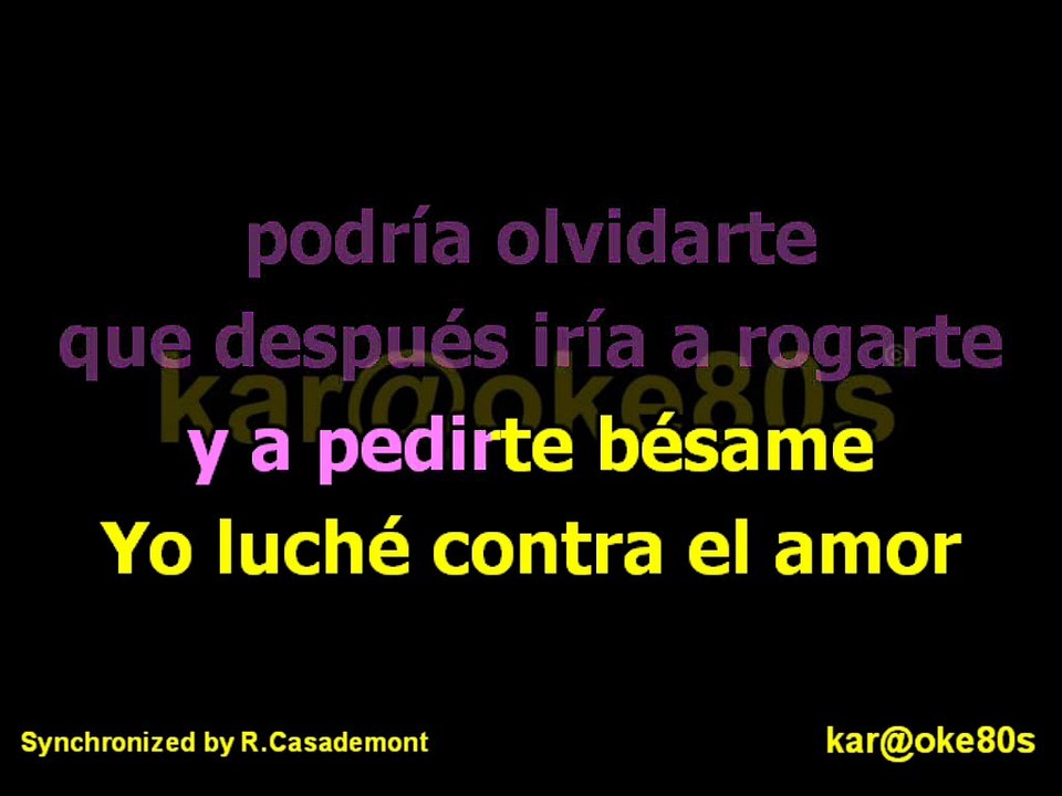 karaoke Ya te Olvidé . Yuridia