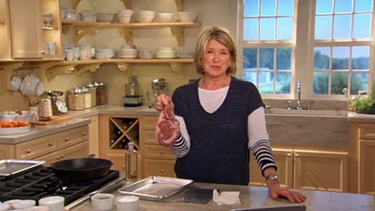 Preparing Cowboy Steak - Martha Stewart's Cooking School