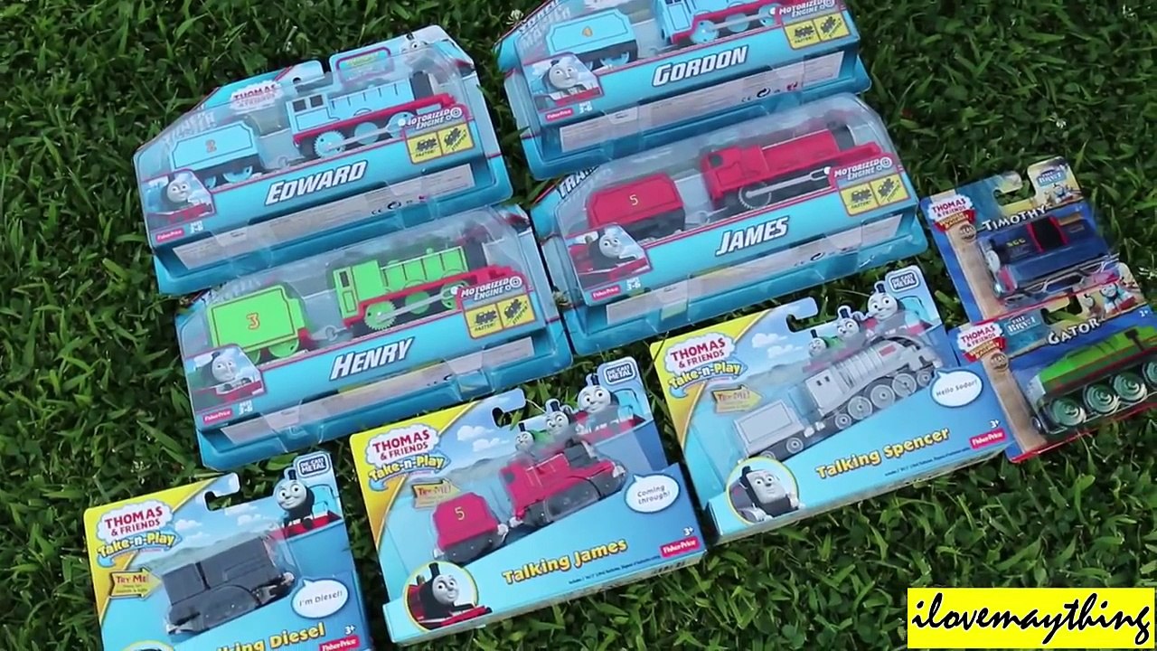 The ALL New Trackmaster Gordon, James, Henry and Edward! + New Take N Play