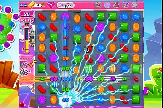 Candy Crush Saga Level 655 ★★★ No Booster Completed.
