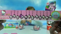 Свинка Пеппа Май Лит Пони и Хелоу Китти игрушки в яйцах сюрприз распаковка Peppa Pig MLP toys in eg