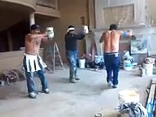 Albaniles bailando Zumba Segunda Clase El Botecito