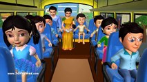 Wheels On The Bus Go Round And Round New - 3D Animation Nursery Rhymes & Songs For Children