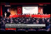 Namık Kemal Zeybek, Milli Anayasa Kurultayı'nda konuştu