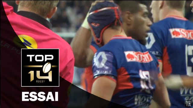TOP 14 – Grenoble - La Rochelle : 39-23 – Essai 1 Jonathan WISNIEWSKI (GRE) – J19 – saison 2015-2016
