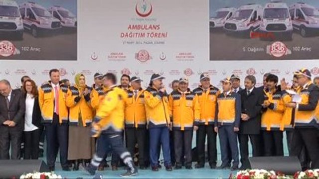 Edirne- Sağlık Bakanı Müezzinoğlu'nun Katılımıyla Edirne'de 102 Ambulansın Dağıtım Töreni Yapıldı-5