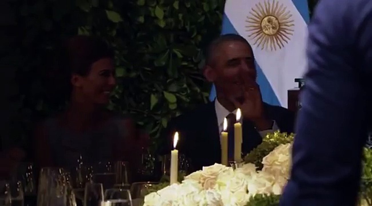 President Obama dancing the Tango at the Argentina State Dinner