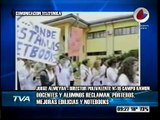Sigue la protesta de los alumnos y docentes de escuelas de Campo Ramón