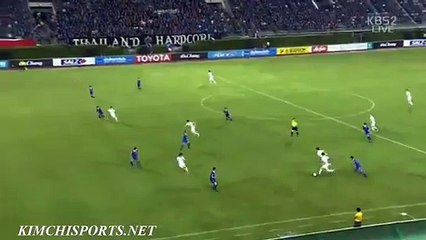 Hyun-Jun Suk Goal - Thailand 0-1 South Korea  (Friendly Match 2016)