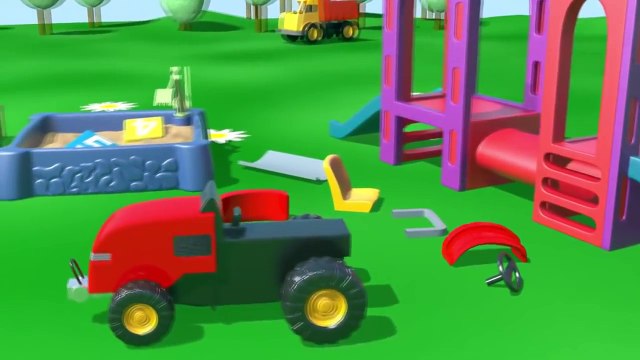 çizgi film - İş makineleri çocuk parkında tüm bölümler bir arada