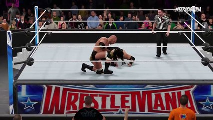 WWE 2016 Wrestlemania 32 HHH vs Roman Reigns Epic Match