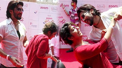 (Video) Roli & Sidhant Play Holi | Avika Gor & Manish Raisinghan | Zoom TV Holi Party
