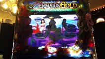 MERMAIDS GOLD Slot Machine with SUPER SCATTER SPIN BONUS Las Vegas Strip