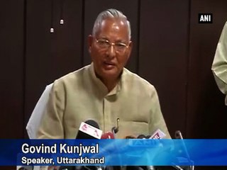 U'khand speaker denies having received Prez rule intimation