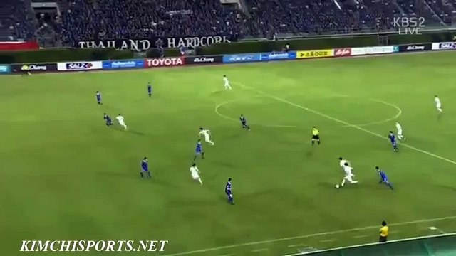 Hyun-Jun Suk Goal - Thailand vs South Korea 0-1 (Friendly Match 2016)