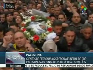 Palestinos repudian asesinato de dos connacionales por israelíes
