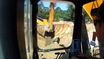 Sany 235 Excavator Loading Dump Truck