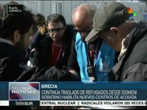 Grecia: continúa el traslado de refugiados de Idomeni a nuevos centros