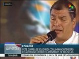 Correa se solidariza con ecuatoriano heridos en atentados de Bruselas