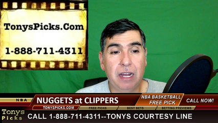 LA Clippers vs. Denver Nuggets Free Pick Prediction NBA Pro Basketball Odds Preview 3-27-2016