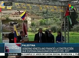 Palestina: Abás coloca la primera piedra de hospital en honor a Chávez