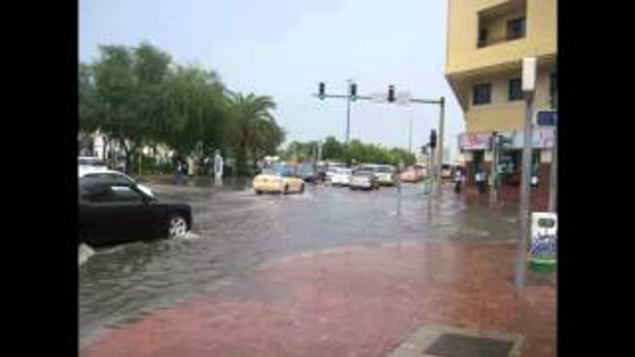 Flood in Dubai UAE March 9 2016
