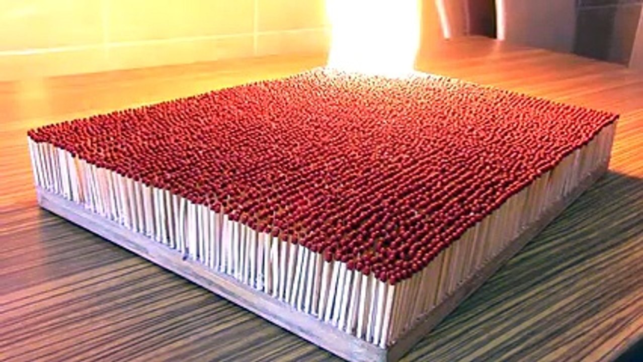 This Man Took 6000 Matches And Started A Fire....What Happened Is Incredible! _ Tasify