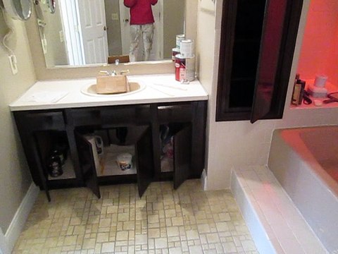 PROVIDENCE RI. VANITY GEL STAINING 2 COATS OIL POLY