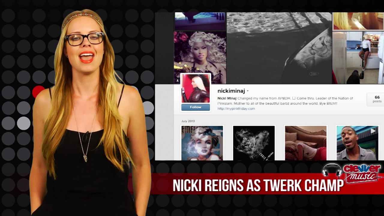 NICKI MINAJ TWERKS IN A POOL FOR #THONGTHURSDAY