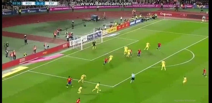 Spain 1st BIG Chance Romania 0-0 Spain 27-03-2016