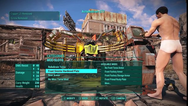Fallout 4 Robot Companion Customization - Radioactive Betsy the Robobrain - Fallout 4 Automatron DLC
