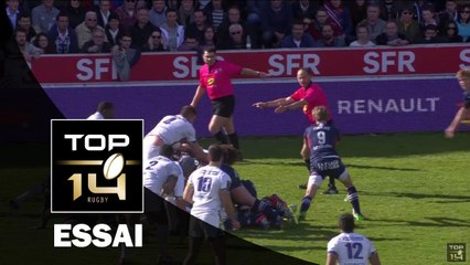 TOP 14 – Bordeaux-Bègles - Clermont : 19-24 Essai Patricio FERNANDEZ (CLE) – J19 – saison 2015-2016